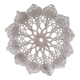Napperon au crochet vintage coton rond