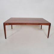 Table basse danoise en palissandre de rio, 1960s