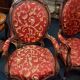 pair of mahogany armchairs, dating from the 19th century