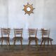 Series of 20 Scandinavian chairs or vintage wooden bistro