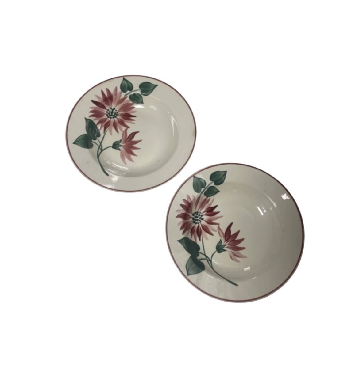 Floral deep plates hbcm
