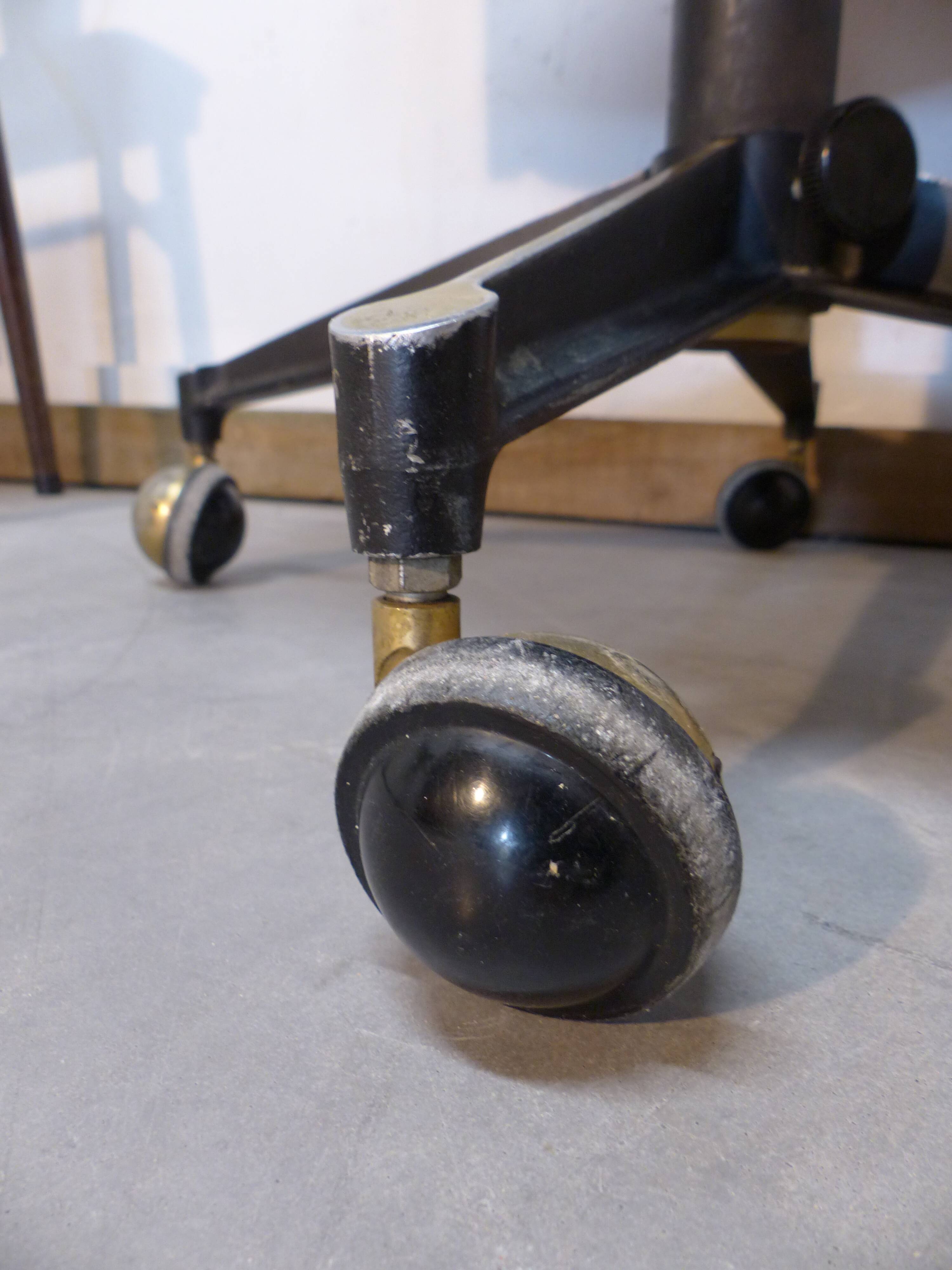 Faux leather office armchair