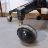 Faux leather office armchair