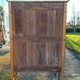 3 door, 1 drawer wardrobe, 19th century walnut