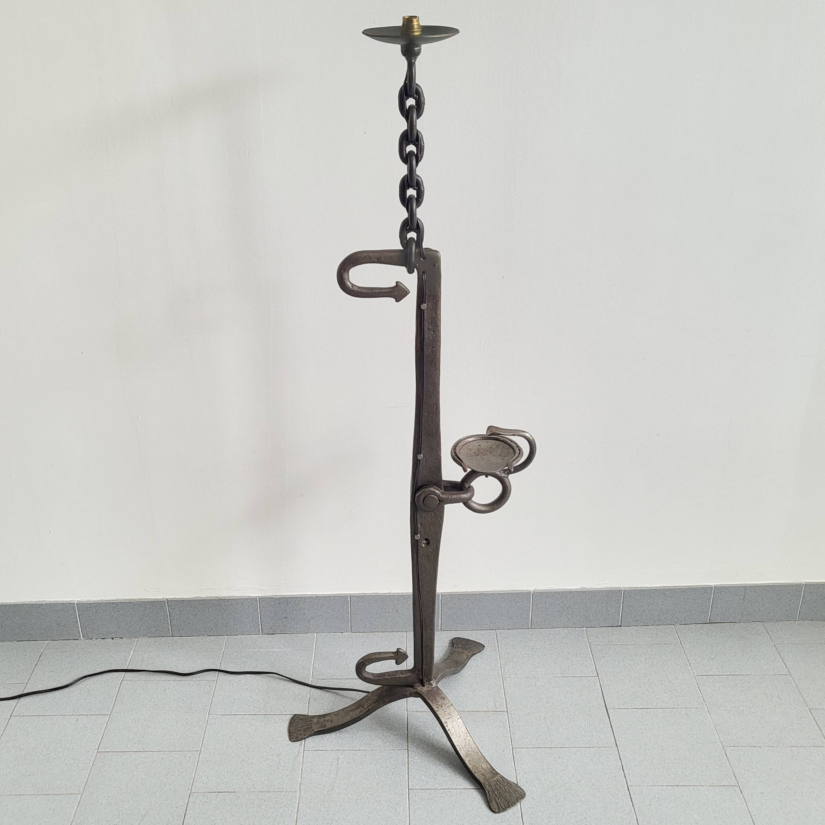 Vintage brutalist floor lamp 1970