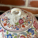 Polychrome sugar bowl Creil and Montereau