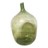 Large green Lady-Jeanne in blown glass