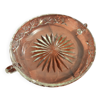 Signed Sèvres crystal dish