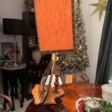 Antique lamp lectern in the shape of a harp - Louis XIV style