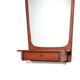Danish mid-century design mirror with teak frame