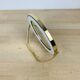 Barber mirror to stand in gold metal 14 cm