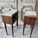 Pair of Louis XVI style bedside tables