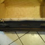 Leather travel trunk