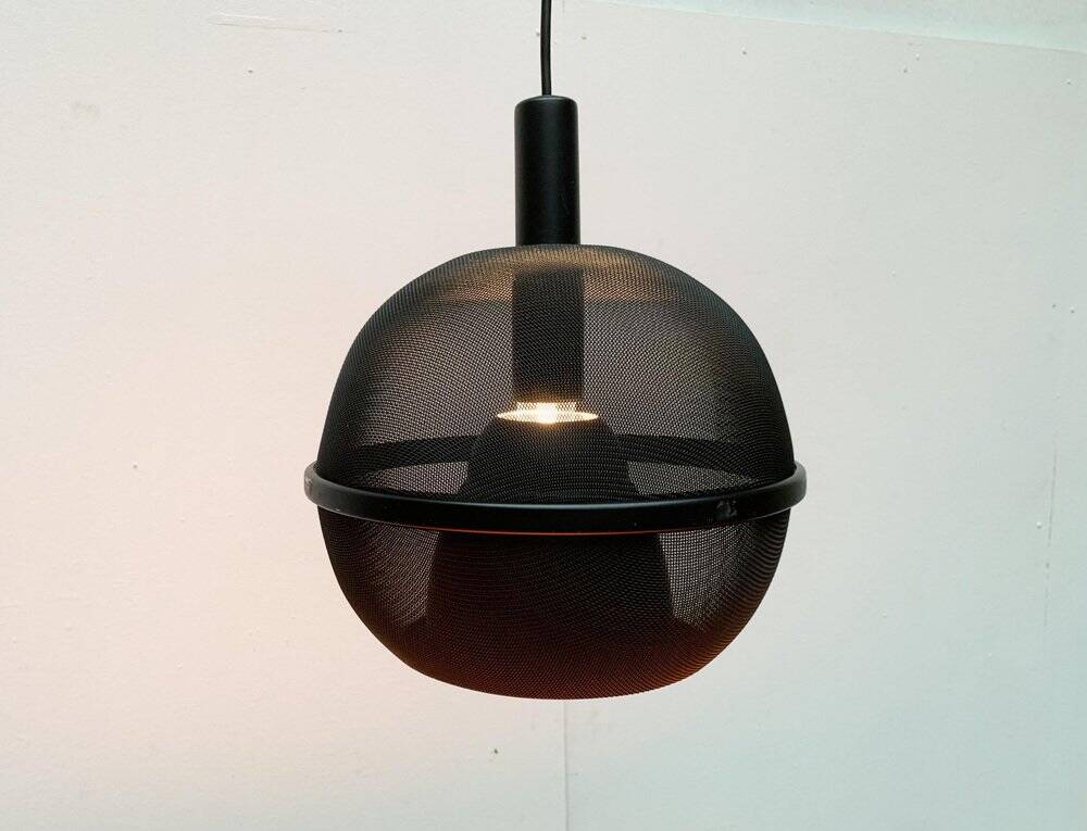 German Vintage Mesh Ceiling Lamp Space Age by Roger Tallon for Erco