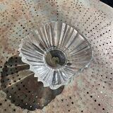 Large crystal bowl, vintage and collector's design salad bowl