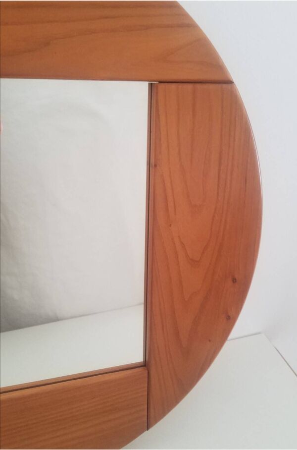 Miroir en orme massif