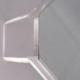 Table basse octogonale Lucite David Lange années 1970