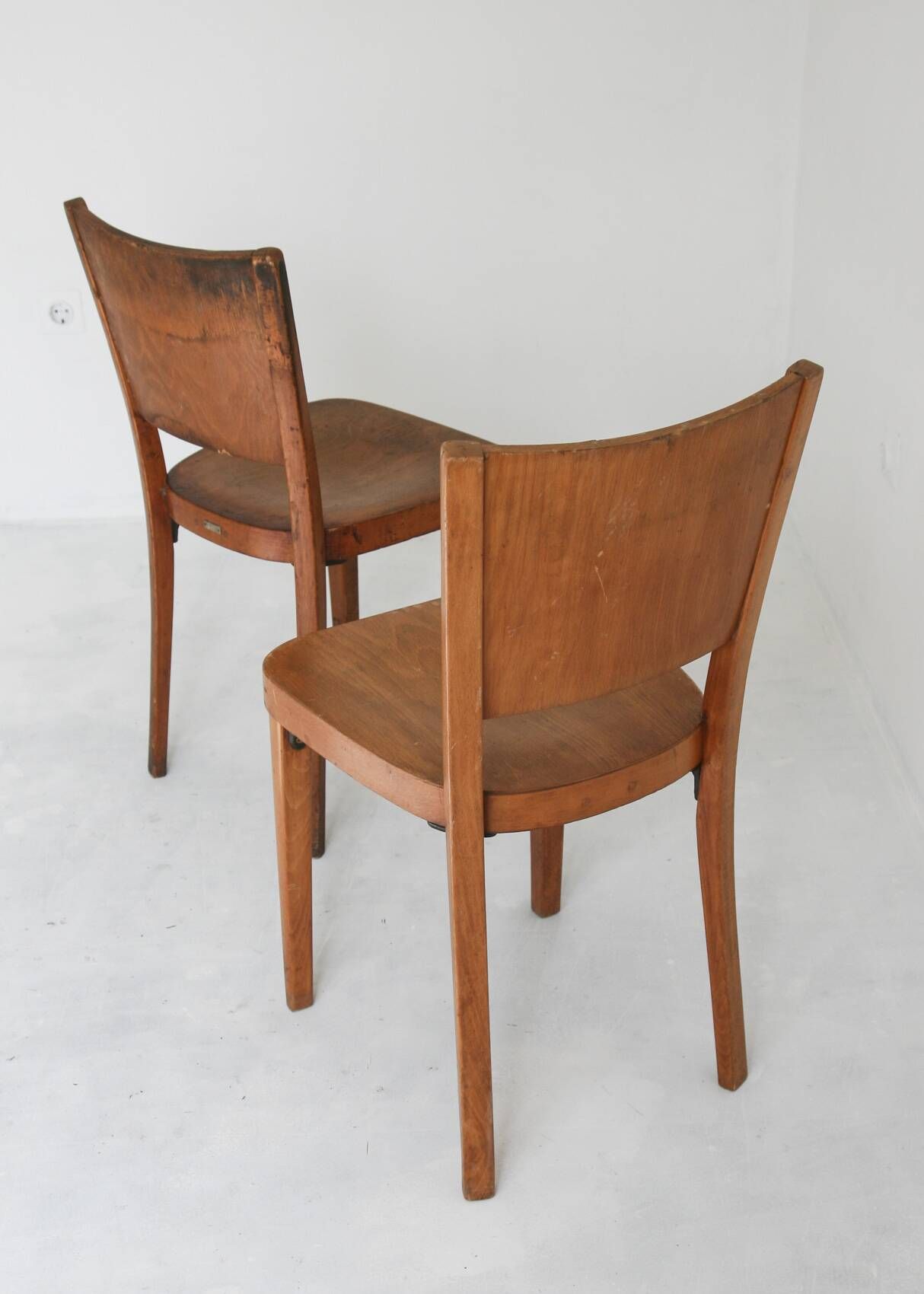 Set of Antique bentwood dining chairs from Thonet, 1930