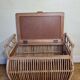 Storage box, vintage rattan bench, 80 cm