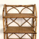 Vintage rattan shelf 60's