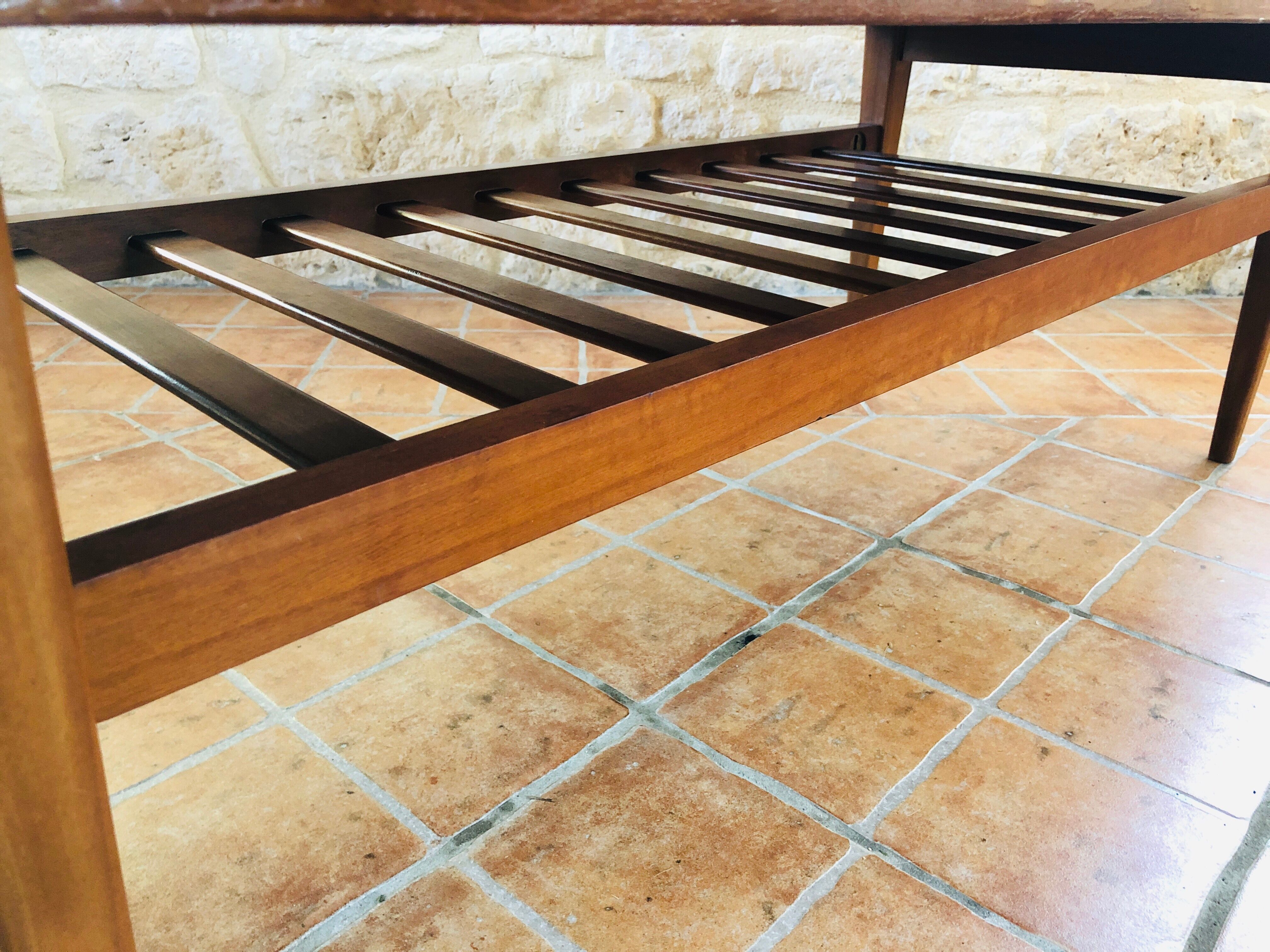 Scandinavian-style teak coffee table, edited by Arnaud, 1960s