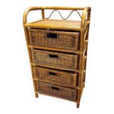 Rattan chest of drawers