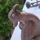 Antique lamp or candlestick, hand-carved, turned wood, Renaissance style