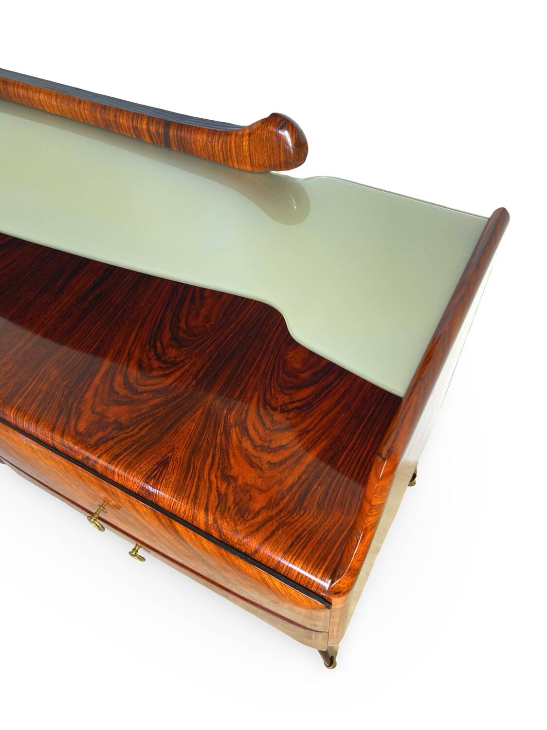 midcentury rosewood chest of drawers.