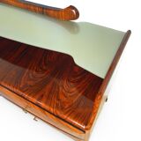 midcentury rosewood chest of drawers.