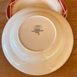 Set of 2 hollow plates Digoin & Sarreguemines model "Cibon"