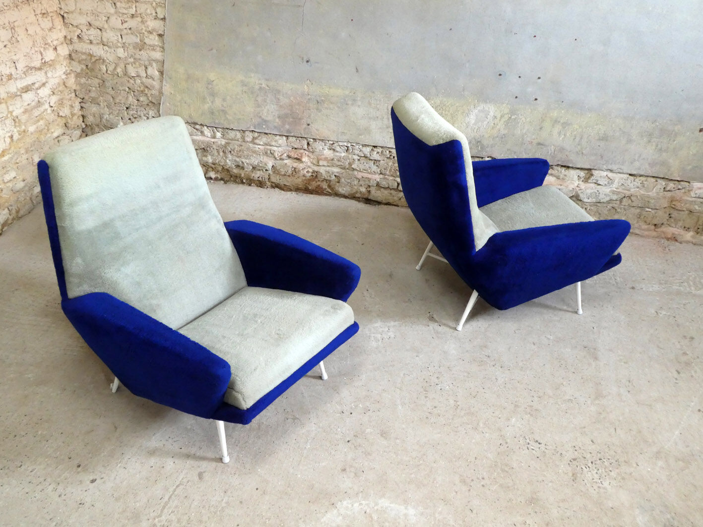 pair of armchairs by Guy Besnard, 1960