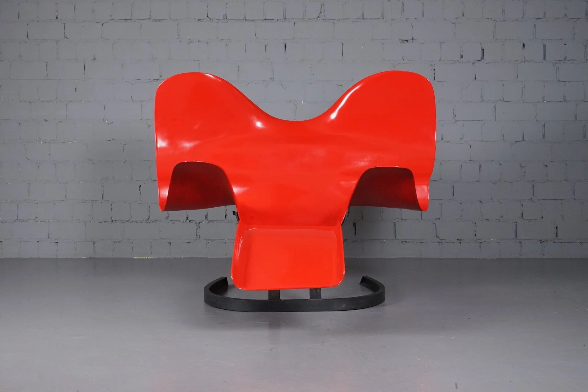 Red Elephant Chair by Bernard Rancillac