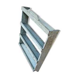 Burmese teak wall shelf