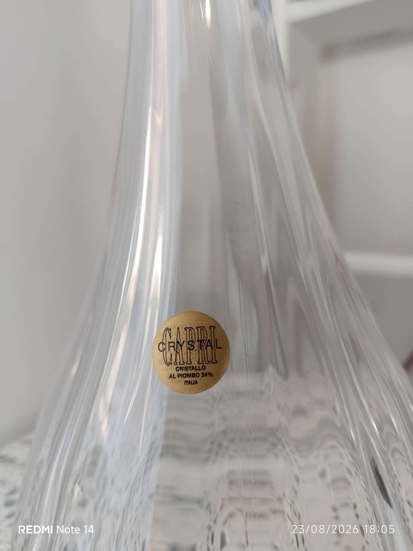 Carafe en cristal