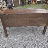 Antique chest, oak kneading trough