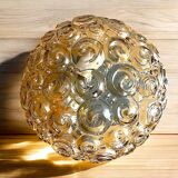 Glass flush mount ceiling or wall light by Helena Tynell