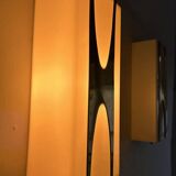 Pair of Loewy wall lights for Hilton, brass and Perspex, France 1965