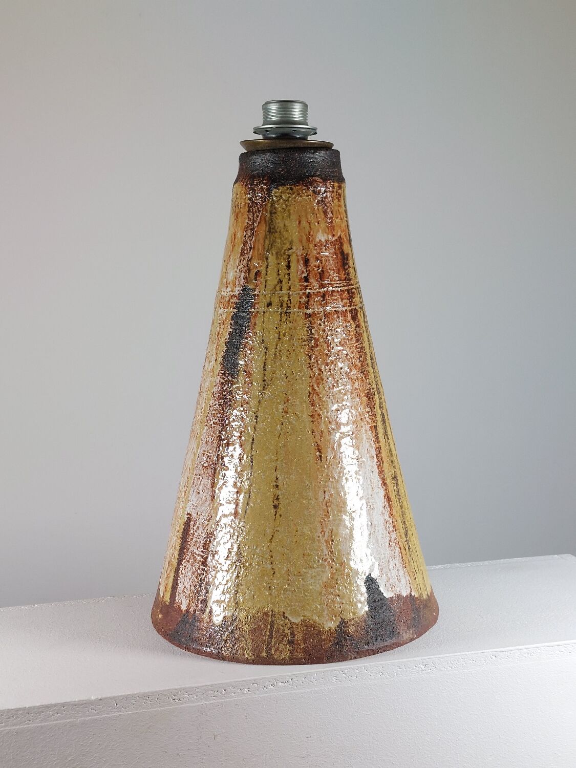 Vintage mid century ome of a kind ceramic lamp base