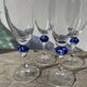 5 flûtes Luminarc en verre bleu