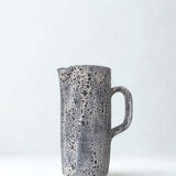 Speckled ceramic jug fat lava