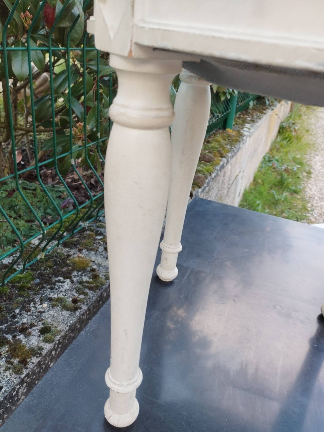 Antique Louis XVI style pouf stool