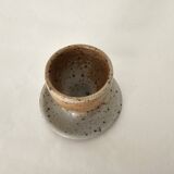 Ceramic egg cup signed Barges