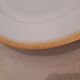 Porcelain plate with gold trim