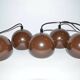 Set of 5 Mid-Century Design Ceiling Lamps Bubbles, E.S.Horn, Denmark, 1970s