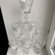 Set of 6 20s moulded glass glasses