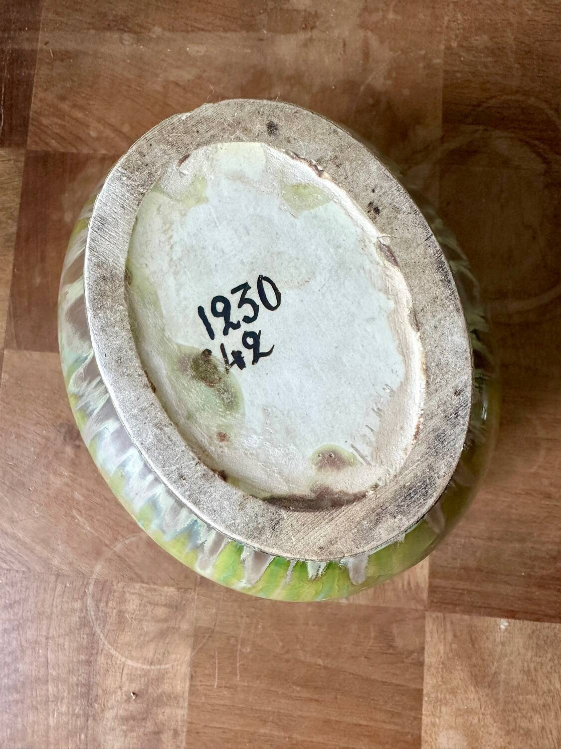 Glazed stoneware vase from the 70s