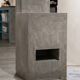 High pedestal / Architectural pedestal in polished concrete in Neo-Brutalist style