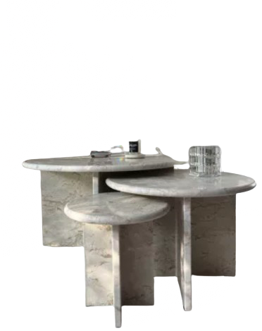 Trio of Gigognes coffee table 100% Pierre de David