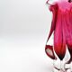 Organic Art Vase Josef Hospodka - Sommerso Ruby/Mandarin