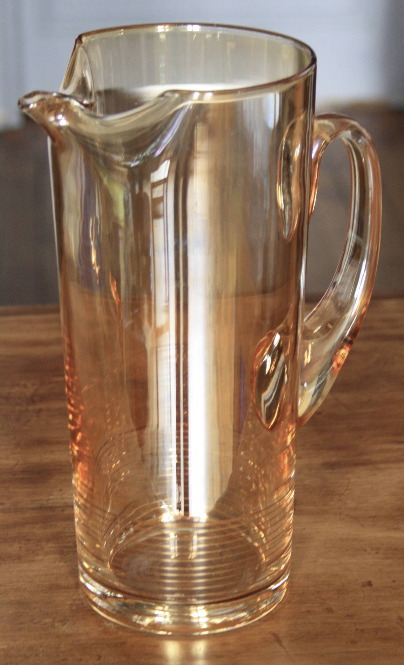 Blown glass pitcher/carafe